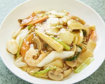 五目あんかけ焼きそば Mixed Fried Noodles in Starchy Sauce
