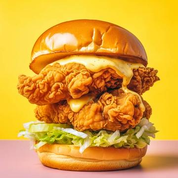【肉2倍当店No.1人気】ダブルチキンバーガー Double Chicken Burger