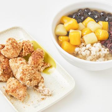 芋圓総合+鹽酥(台湾唐揚)