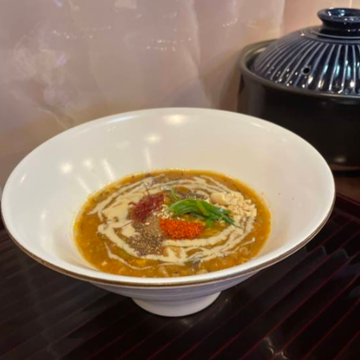 【坦々麻婆豆腐定食 】chili pepper & sesame paste vegan Mapo Tofu