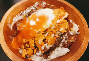 【温玉】ゴロゴロお肉のタコライス(ミニ) Chunky Meat  Taco Rice