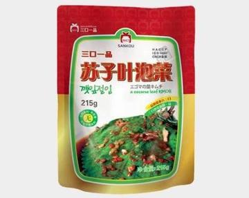 【三口一品】えごまの葉キムチ215g