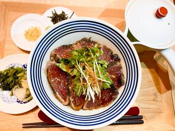かつおのタタキなだし茶漬け