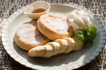 Maple pancakesメープルパンケーキ メープルシロップ添え