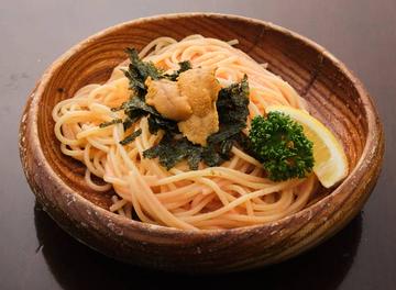 明太子ウニソースパスタ