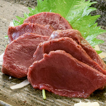 炙りハツ刺し定食(特製醤油、にんにく付き)