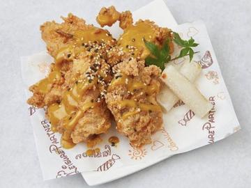 韓国バターはちみつ骨なしチキン 4個 (黄油蜂蜜味炸)