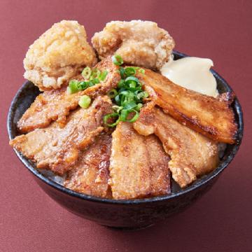 甘辛みそ豚丼 300(唐揚2)