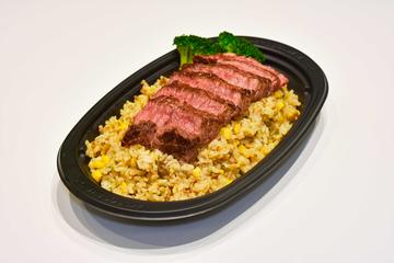 倍盛りガーリックライスステーキ重