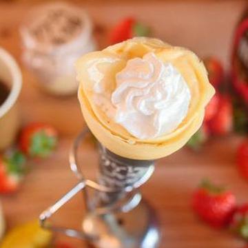 白桃生クリームカスタード White Peach, Fresh Cream and Custard