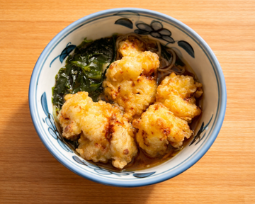 (温) 鶏天そば (Warm) Chicken Tempura Soba
