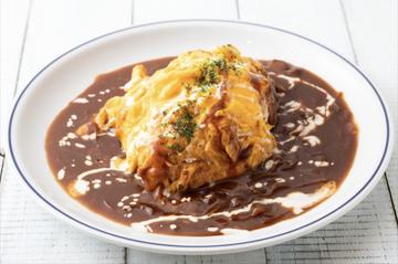 ビーフシチューオムライス