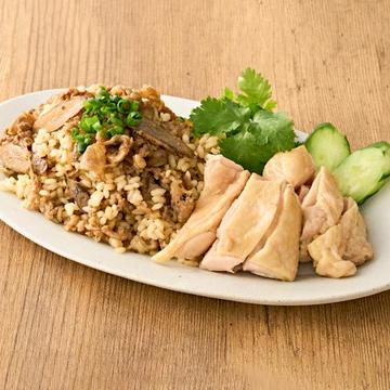牛飯大盛り！牛飯カオマンガイ Khao Man Gai over Large Beef Rice