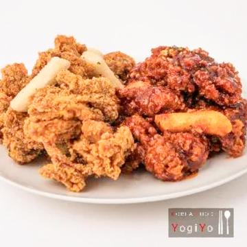 【当店人気NO,1】骨なしハーフ＆ハーフ チキン / フルサイズ2～3人前 Boneless Half＆Half chicken
