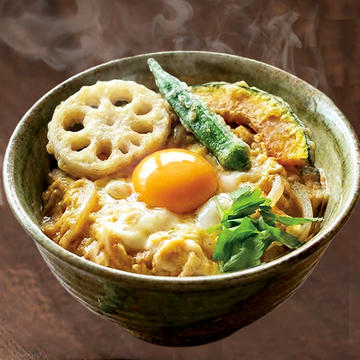 (小さめ丼)3種の野菜天ぷらと卵2個使った幸せになれる夢の天丼【深夜】