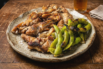 こんがり塩焼鳥とこんがり塩枝豆のセット