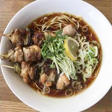 鶏串そばしょうゆ(やきとり3本)