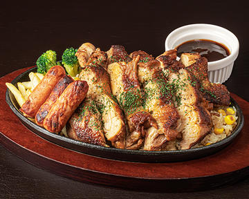 【お肉2倍】ソーセージ入り ダブルNYジャークチキンステーキBOX