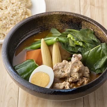 No.3！もち豚とほうれん草のスープカレー