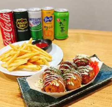 選べる揚げたこ焼き・サイドメニュー・ドリンクセット