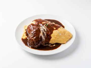 ハンバーグオムライス(サラダ付き)