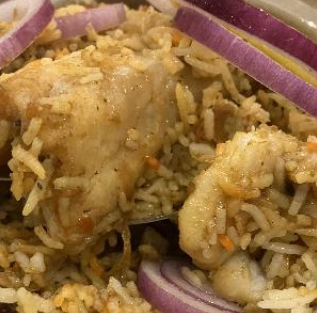 Fish biriyani フィッシュビリヤニ