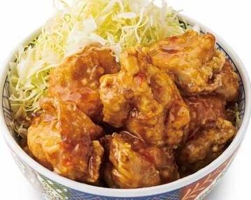チリソースから揚げ丼 Chili Sauce Fried Chicken