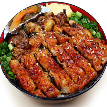 肝焼とうなぎのひつまぶし(松