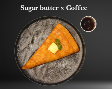 シュガーバタークレープ ＆ コロンビア アイスコーヒー Sugar Butter Crepe ＆ Colombia Iced Coffee Combo