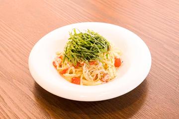 釜揚げしらすと大葉の生スパゲティー