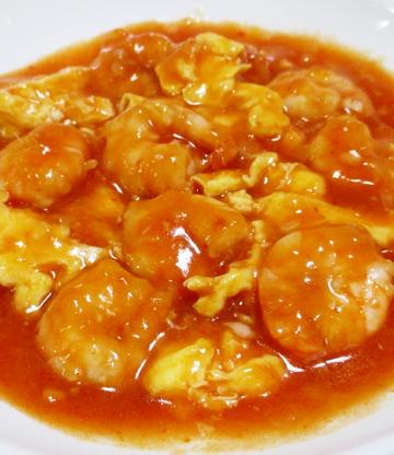 エビ玉子チリソース  定食