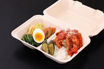 お肉の日替わり弁当(ネギ塩ガーリックチキン)