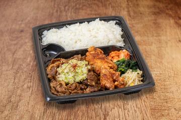 国産牛カルビ&唐揚げ弁当(ねぎ塩)