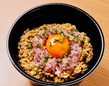 【特上】ネギトロ納豆ごはん  Green Onion and Minced Tuna with Fermented Soybean and Rice