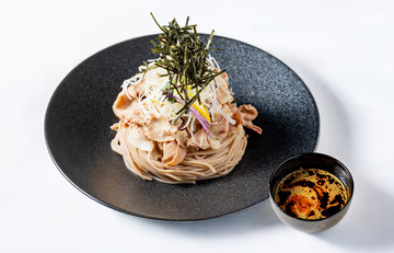 豚しゃぶつけ蕎麦(めんつゆラー油)