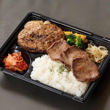特製ハンバーグ&厚切り上タンのコンボ弁当 Hamburg & Premium Beef Tongue Bento