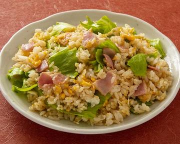 ベーコンレタス炒飯