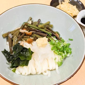 山菜ぶっかけうどん