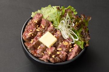 にんにくバター醤油ハラミステーキ丼(100g) Garlic Butter Soy Sauce Harami Steak Bowl