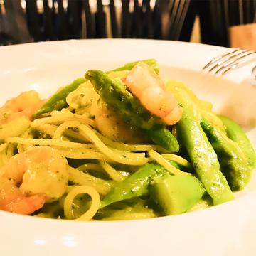 海老のジェノベーゼパスタ