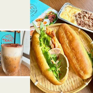 バインミーと塩クリームコーヒー(アイスのみ) セット(bnh m v cafe mui)