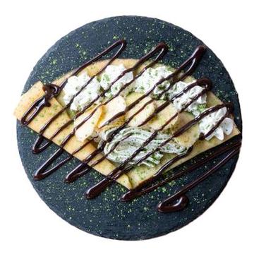 有機抹茶チョコレートバナナクレープ/organic matcha chocolate banana crepe