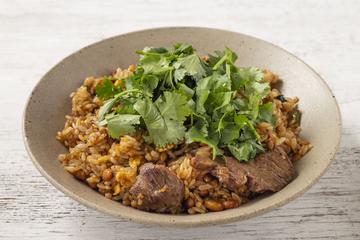 パクチー納豆チャーハン Taiwanese Fried Rice with Fermented Beans & Coriander