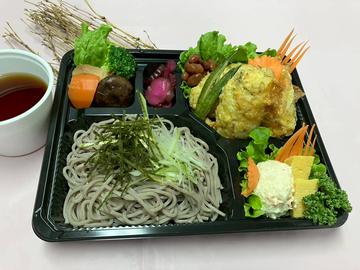 涼味ざるそばとちりめん混ぜ込み揚げ飯御膳