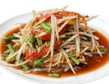 イーサンのソムタムプーSpicy papaya salad with salted crab