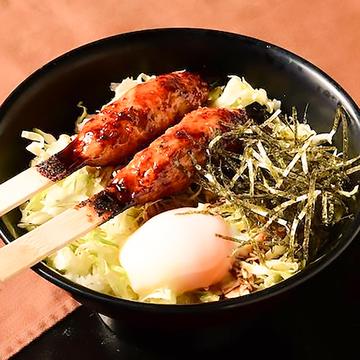 比内地鶏のつくね温玉丼 Hinai Chicken Ball with Poached Egg