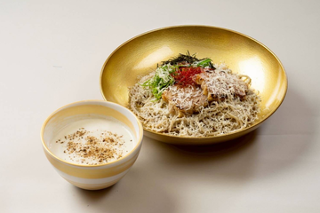ミルク鶏白湯チーズつけ蕎麦