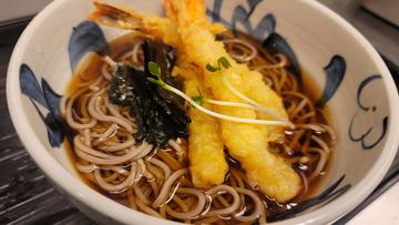 大海老天蕎麦(温)