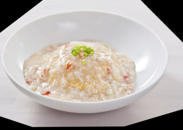 蟹と卵白のあんかけチャーハン