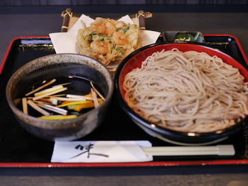 海鮮かき揚げ汁そば